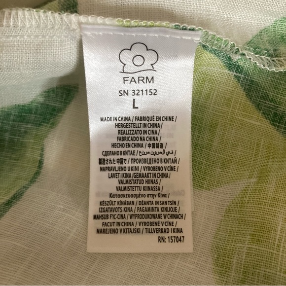 Farm Rio Summer Foliage Strapless Dress - Picture 15 of 16